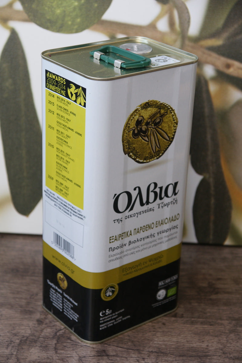 Biologische Olijfolie Blik 5 liter Van Streek